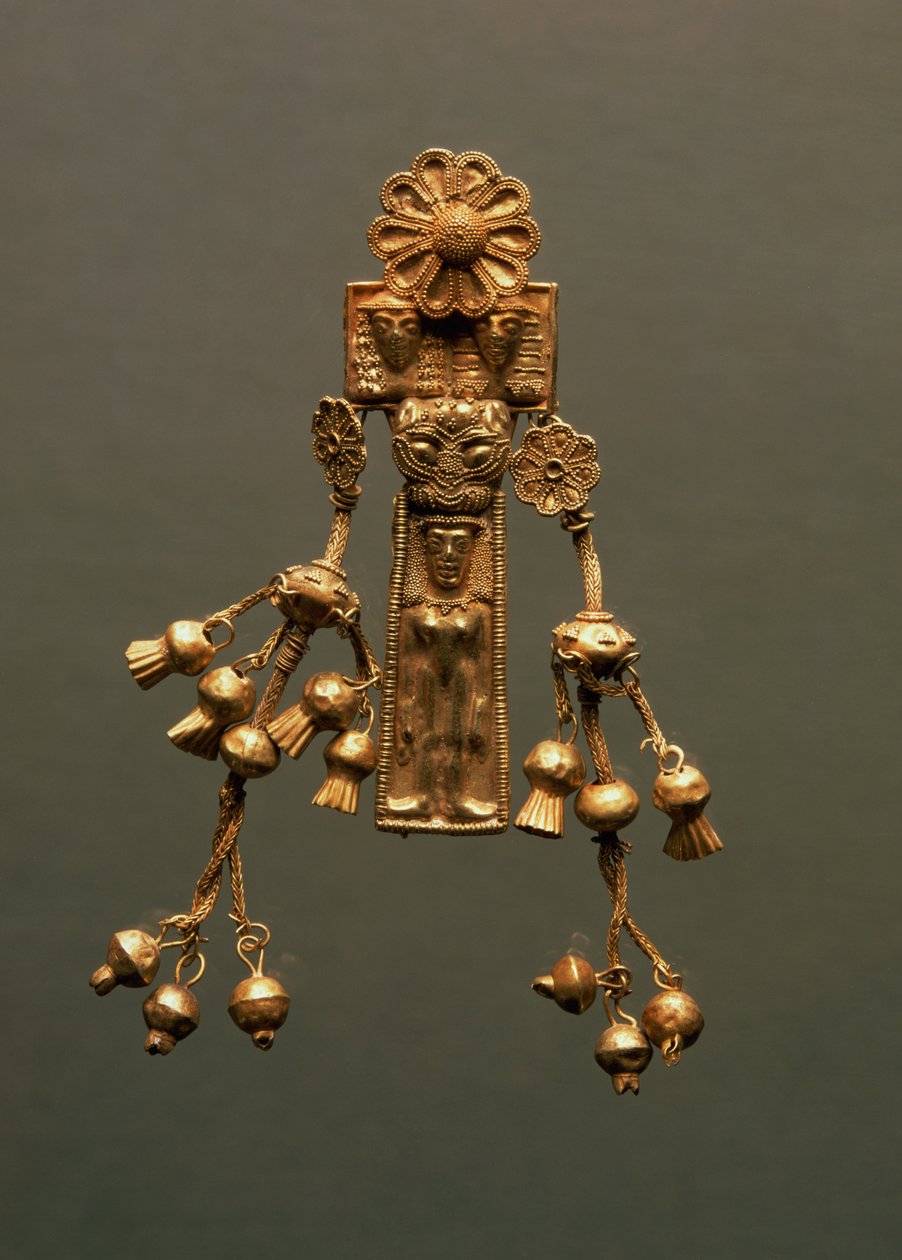 Camiros nekropolünden kolye, MÖ 630-620 dolayları (electrum) by Greek