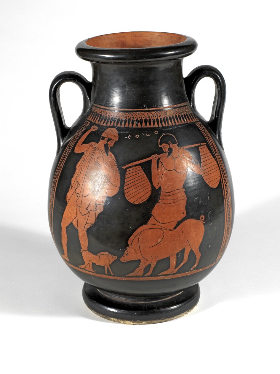 Kırmızı Figür Pelike (seramik) by Greek