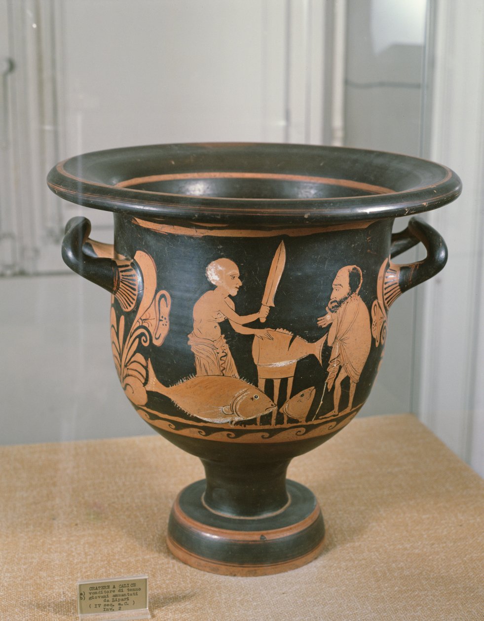 Kırmızı figürlü Krater (seramik) by Greek