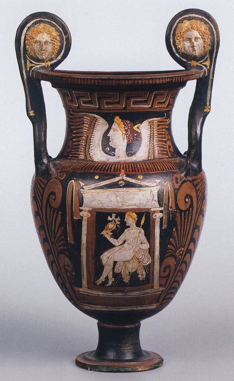 Kırmızı figürlü çan krater, Apulian, MÖ 325-300 (seramik) by Greek