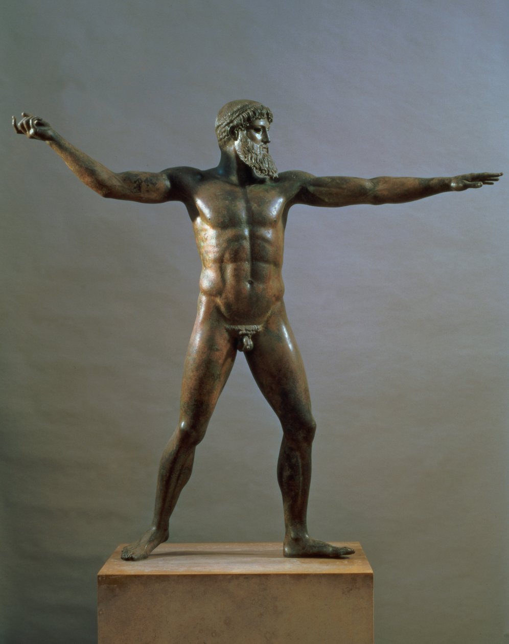 ಪೋಸಿಡಾನ್ ಪ್ರತಿಮೆ, c.460-450 BC (ಕಂಚಿನ)ಟರ್ಕ್ by Greek