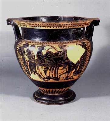 Sütun Krater, Tavan Arası, MÖ 530-520 (seramik) by Greek