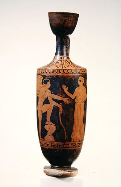 Lekythos, yaklaşık MÖ 425-400 (seramik) by Greek