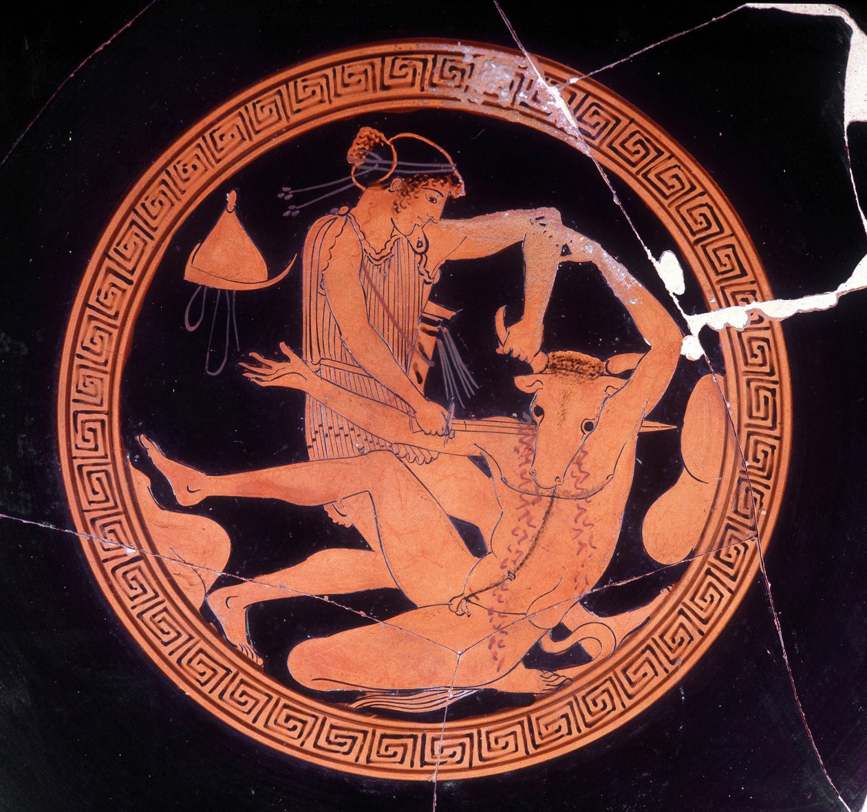 Thesee tarafından öldürülen Minotor - Museo Archeologico de Firenze