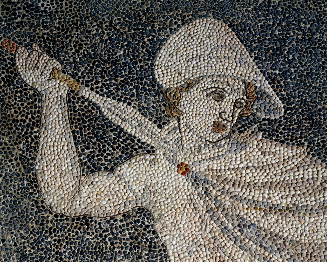 Aslan avı sırasında Büyük İskender ve Hephaestion, detay, MÖ 320 dolayları by Greek School