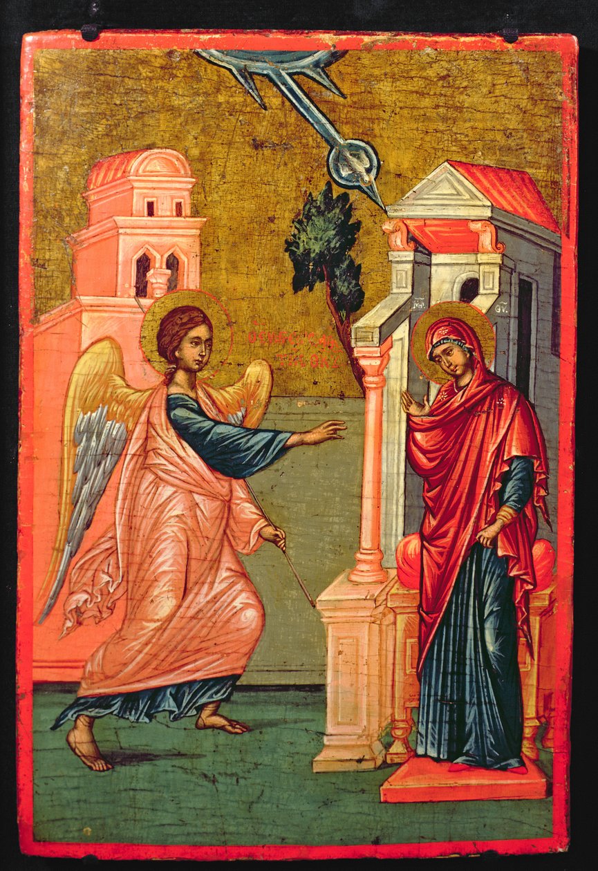 Müjde, Yunan ikonu, 17. yüzyıl sonu by Greek School