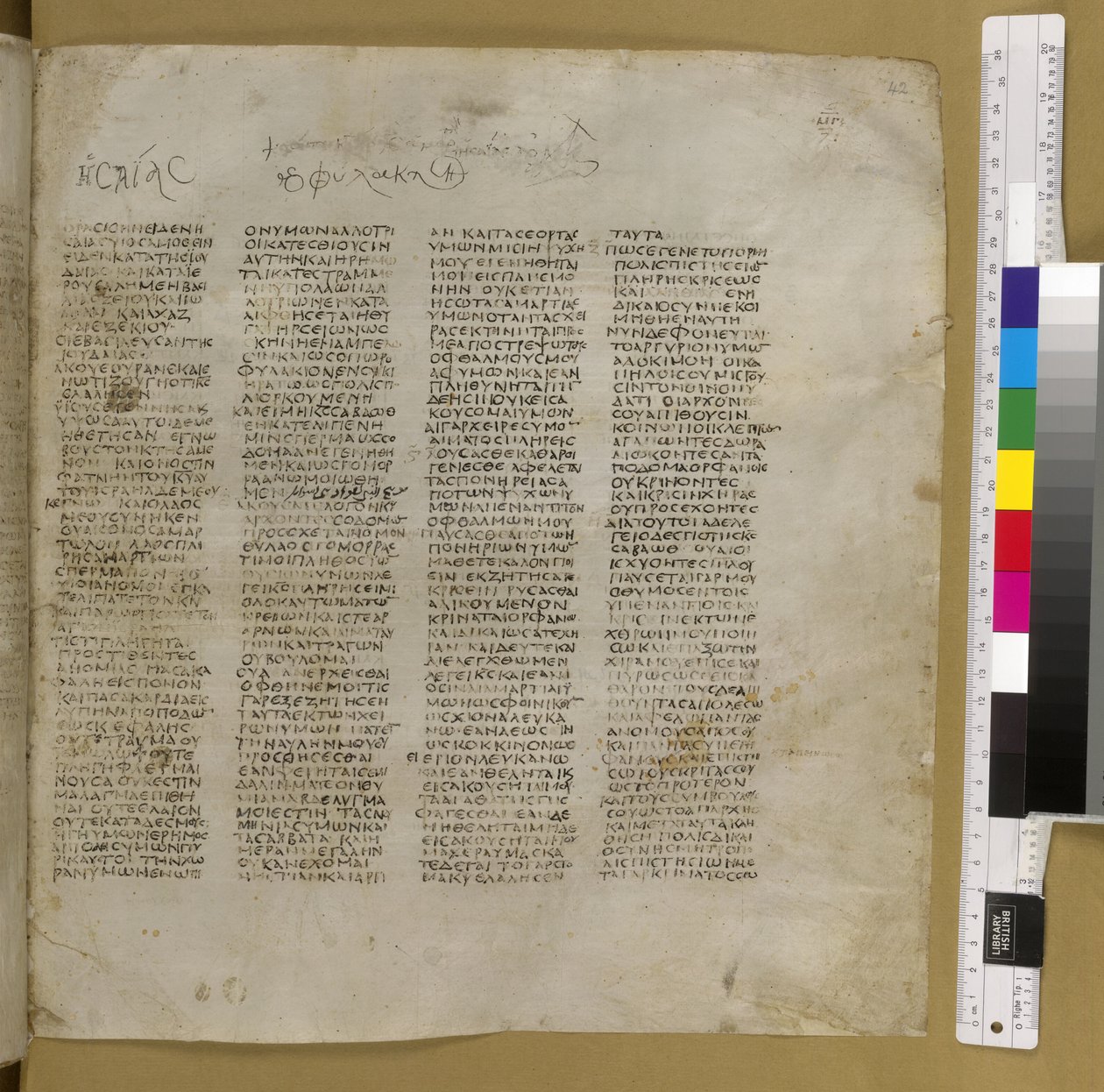 Codex Sinaiticus (vellum) by Greek School