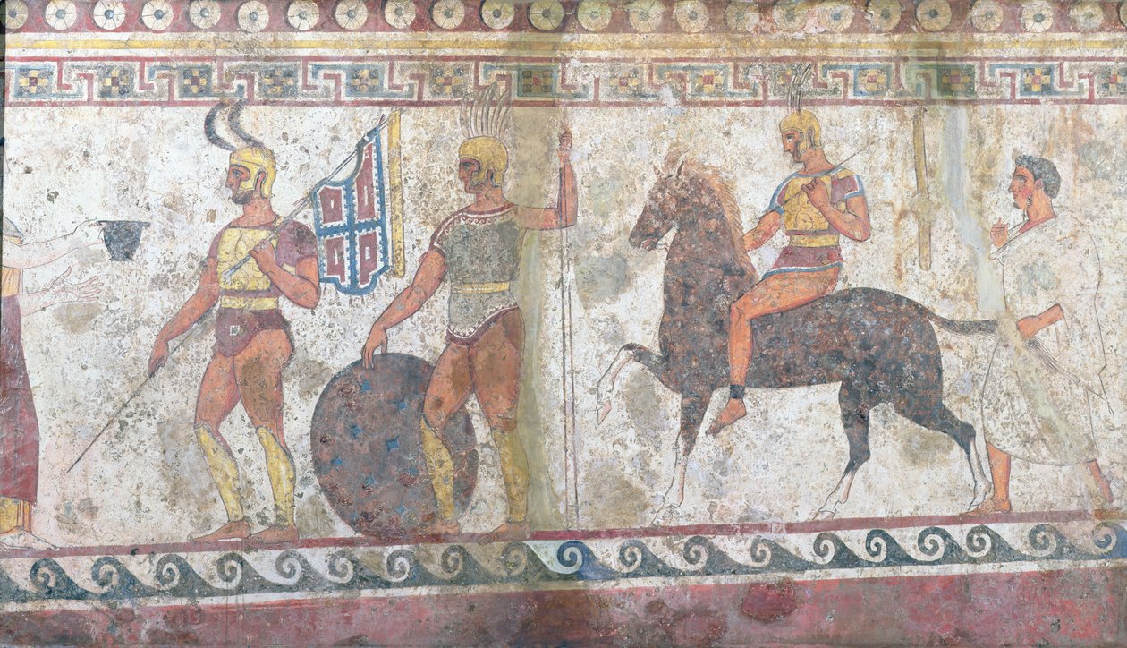 Piyadeler ve süvariler, Paestum