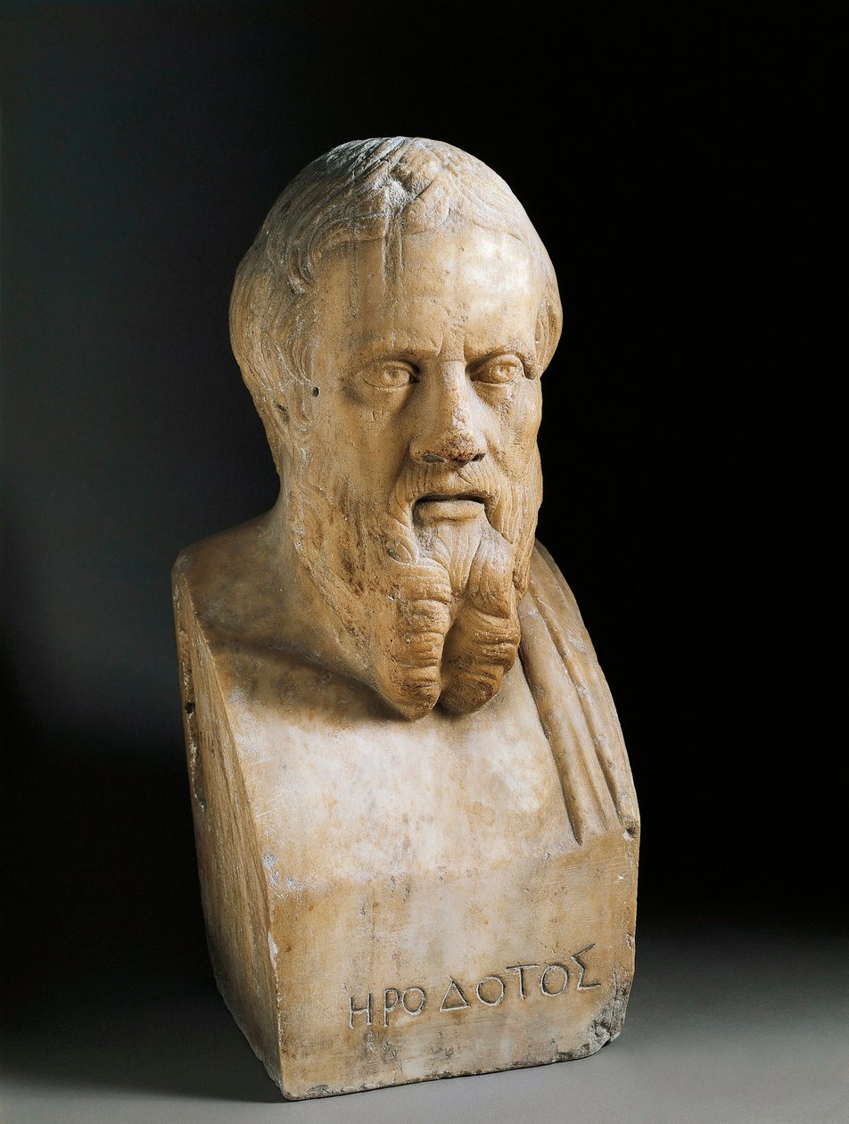 Herodot büstü, MÖ 4. yüzyıl (Mermer heykel) by Greek or Roman