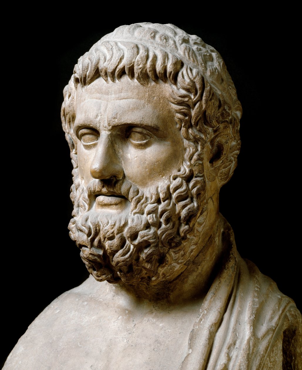 Solon büstü (mermer heykel) by Greek or Roman