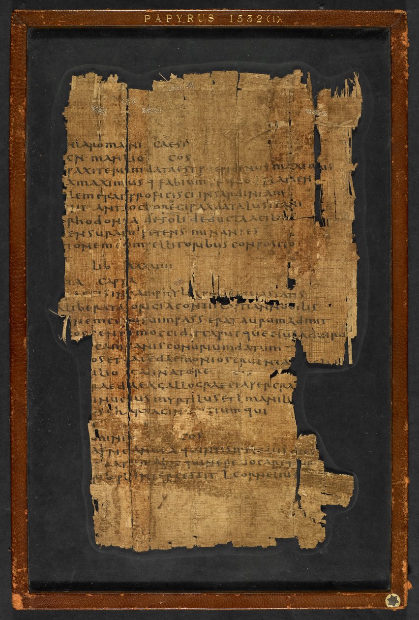 Papirüs Env. No. 1532, 'İbranilere Mektup' (papirüs) by Greek School