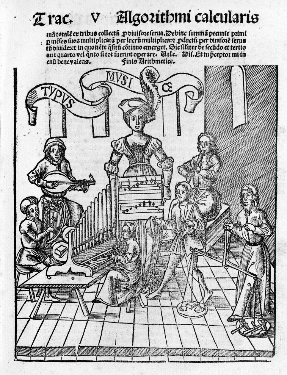 Liberal Sanatlar: Müzik - Gregor Reisch (1467-1525) tarafından "Margarita Philosophica" da. Balya by Gregor Reisch