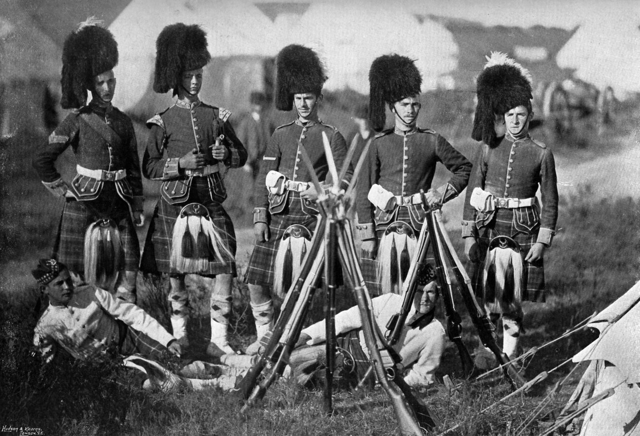 New Forest manevralarında Seaforth Highlanders