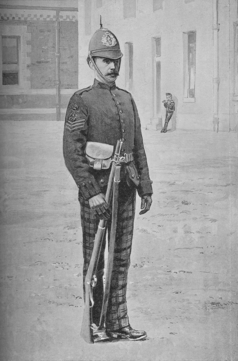 Çavuş, Cameronians İskoç Tüfekleri, c1880 by Gregory and Co