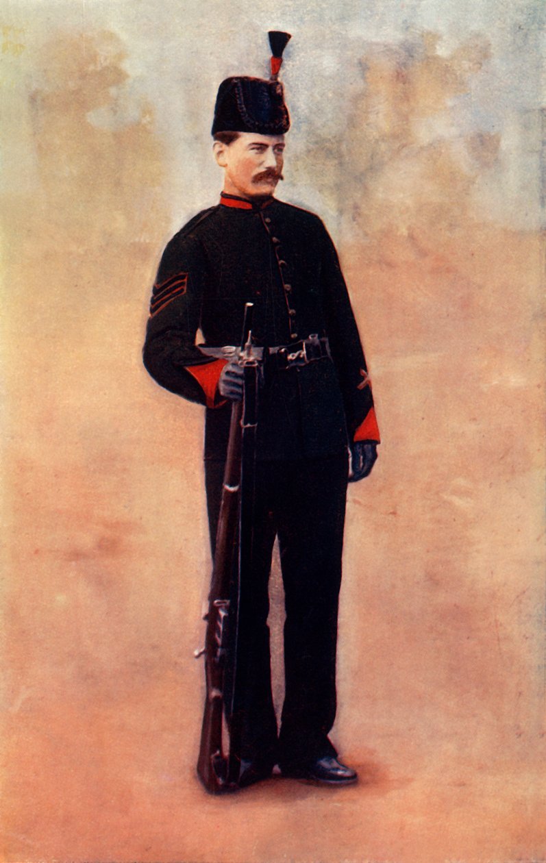 "Kralın Kraliyet Tüfeklerinin Çavuşu", 1900. by Gregory and Co