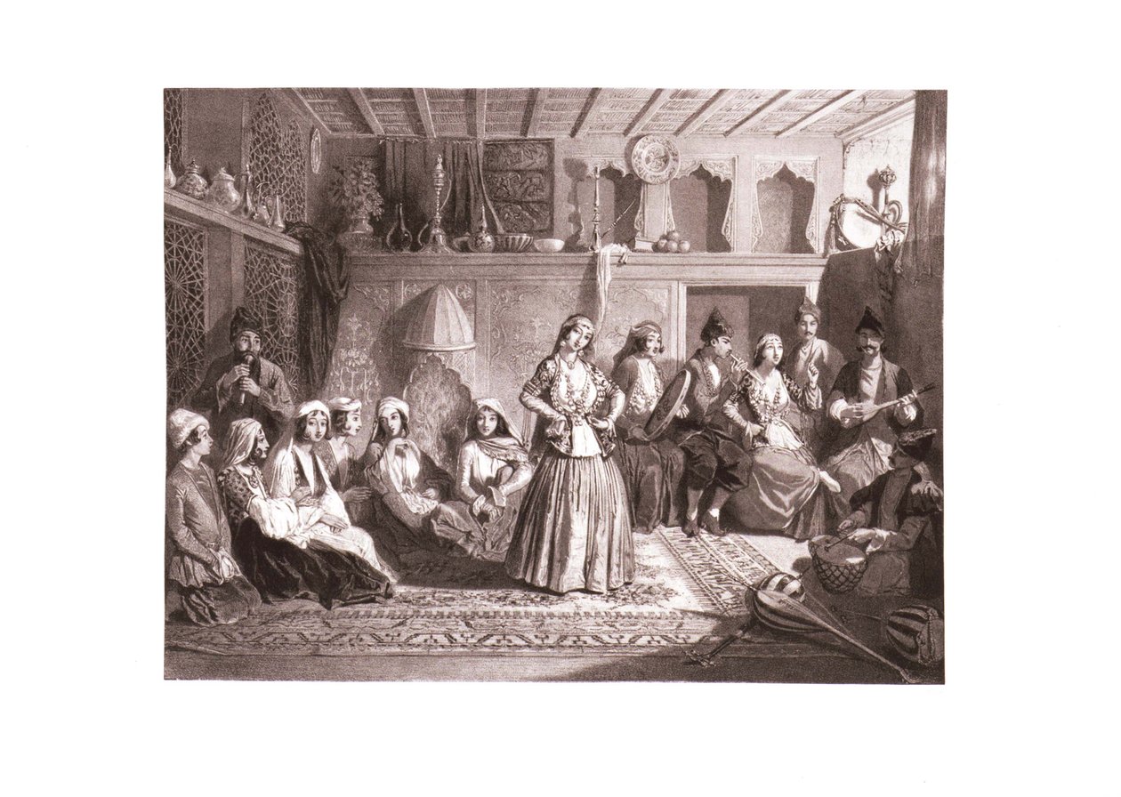 19. yüzyılın ortalarında Shamakhi dansçıları by Grigori Grigorevich Gagarin