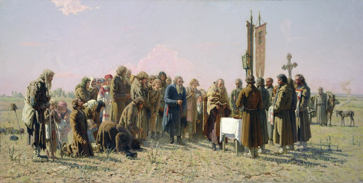 Kuraklık Sırasında Dua by Grigori Grigorievich Mjasoedov