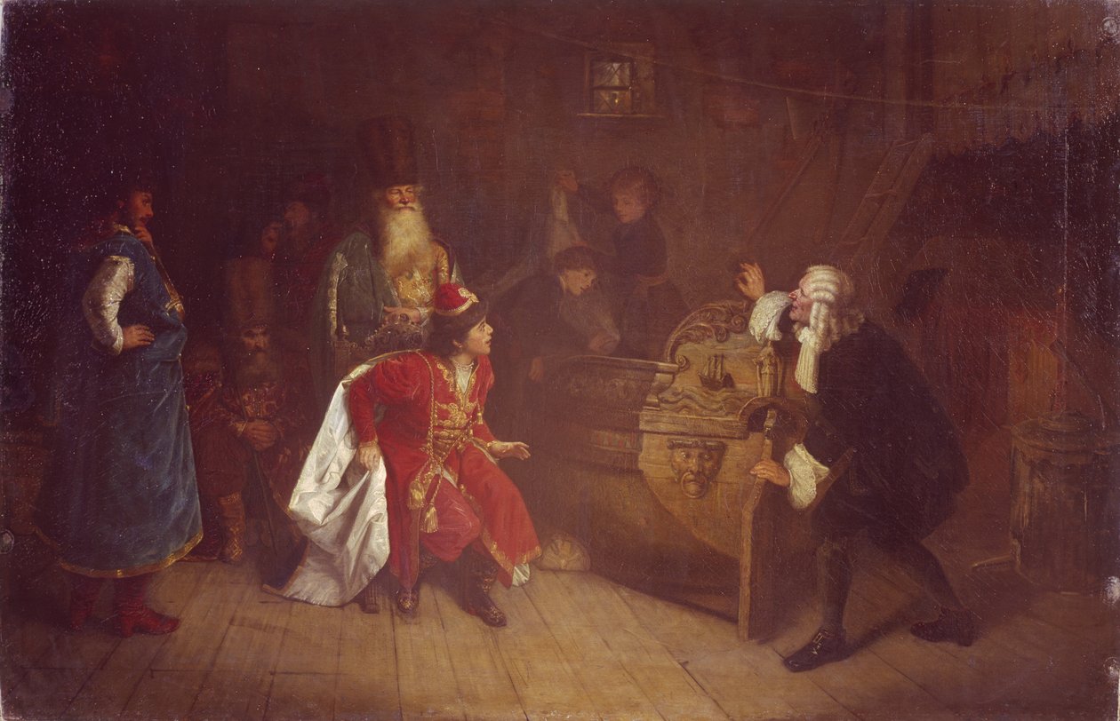 Rus Filosunun Büyükbabası, 1871 by Grigori Grigorievich Mjasoedov