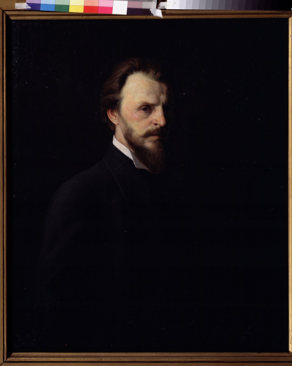 Otoportre (Otoportre). Painture de Grigori (Grigory, Grigory) Grigoryevich Myasoedov (Myasoedov, Myasoedov) (1834-1911), huile sur toile by Grigori Grigoryevich Myasoedov