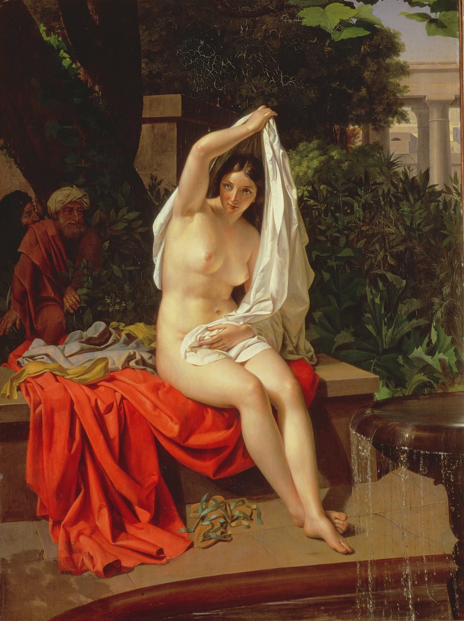 Susanna ve Yaşlılar, 1831 by Grigori Ignatevich Lapchenko