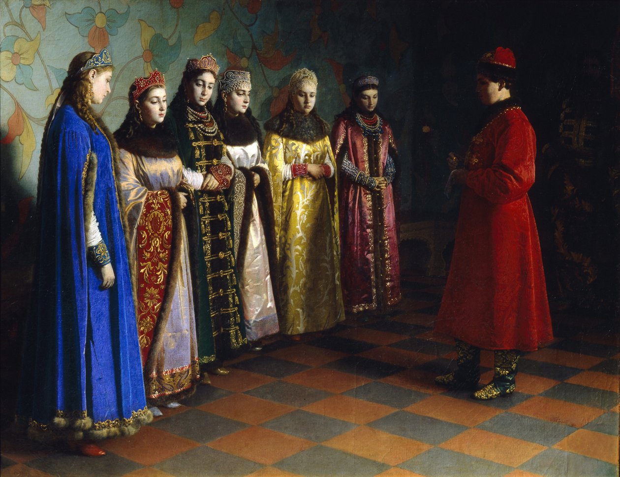 Çar Alexei Mihayloviç Gelin Seçimi, 1882 by Grigori Semenovich Sedov