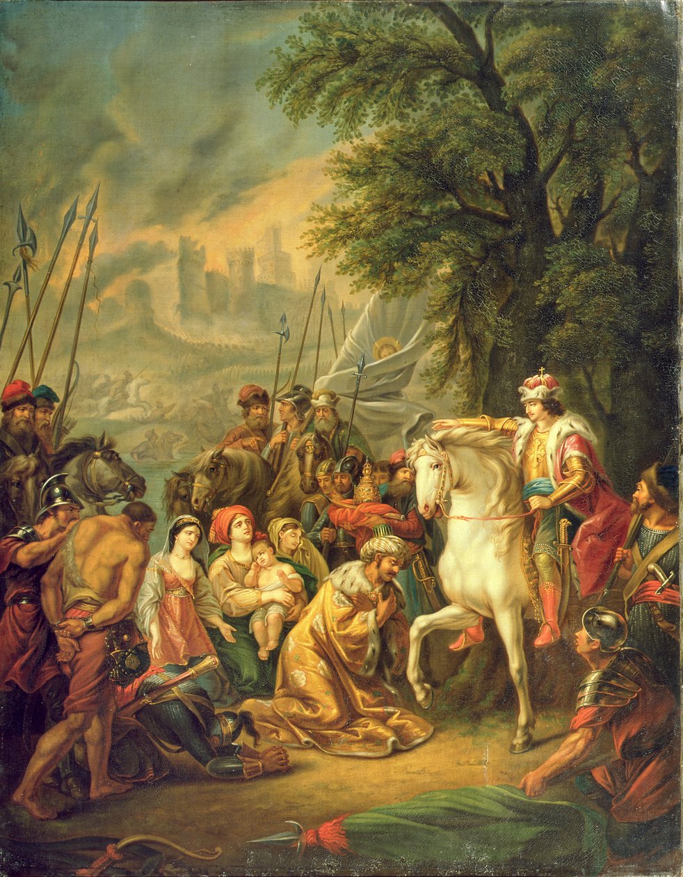 Çar IV. İvan (1530-84) Kazan'ın 1552'de Fethi by Grigoriy Ivanovich Ugryumov