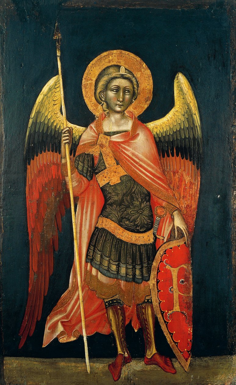 Angel by Guariento (aktif 1338-1367 veya 1370), panelde tempera, yaklaşık 1354 by Guariento di Arpo
