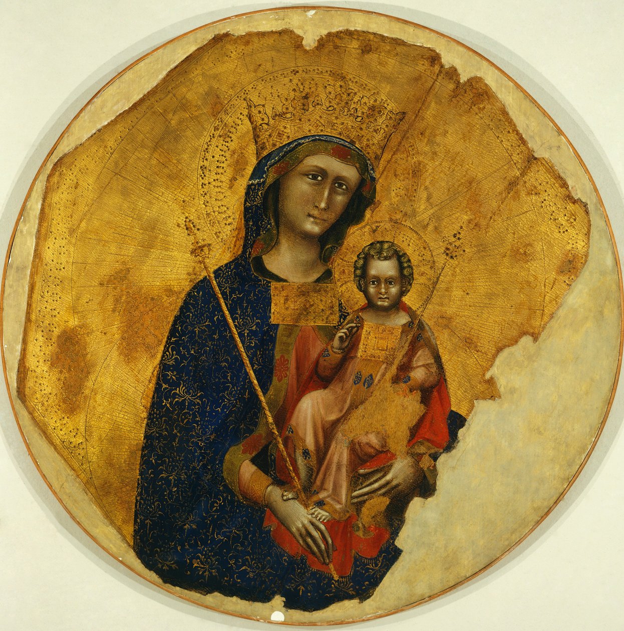 Çocuklu Madonna, Ridolfo Guariento veya Guariento di Arpo tarafından (1338'den 1370'e kadar aktif) by Guariento di Arpo