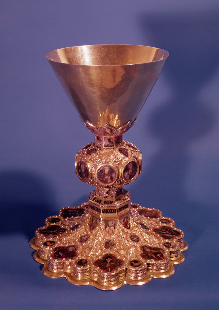 Kadeh (gümüş ve emaye) by Guccio di Mannaia