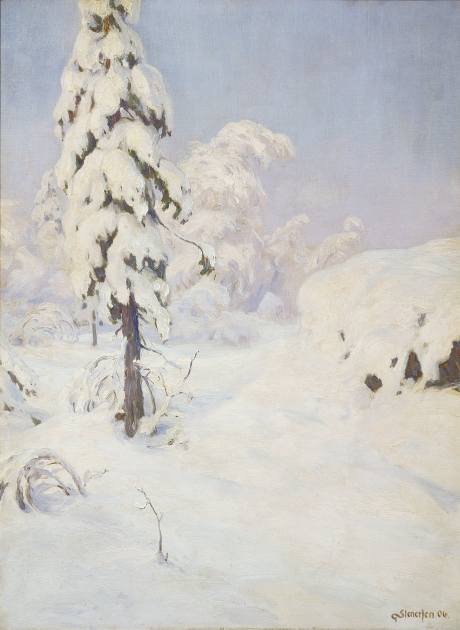 Ormanda Kış by Gudmund Stenersen