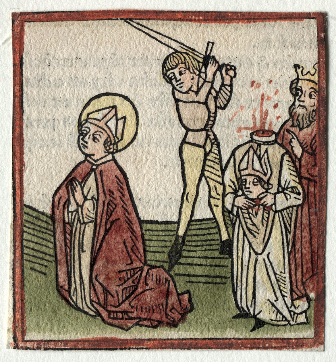 St. Theonestus ve Albanus; veya Aziz Pancrace by Günther Zainer