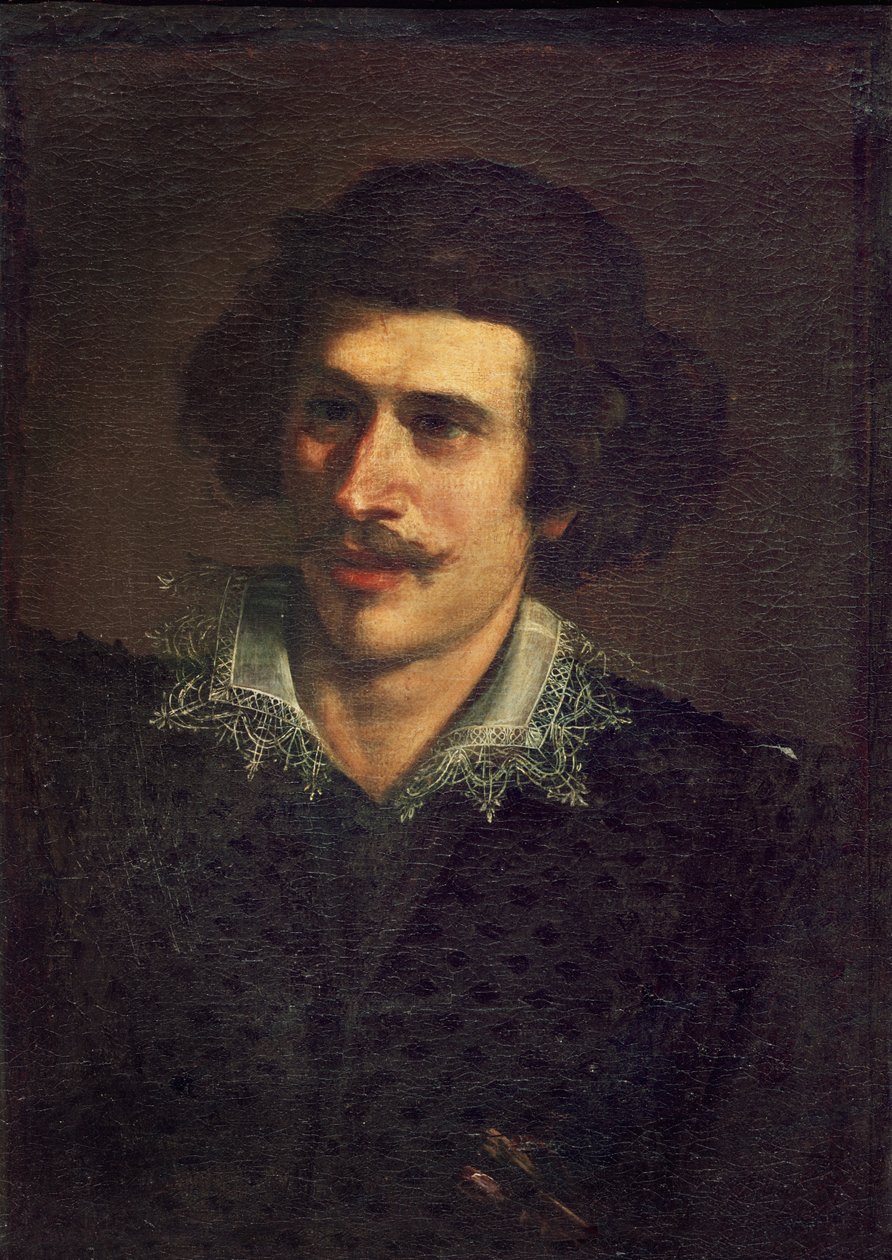 Otoportre veya Genç Bir Adamın Portresi by Giovanni Francesco Barbieri