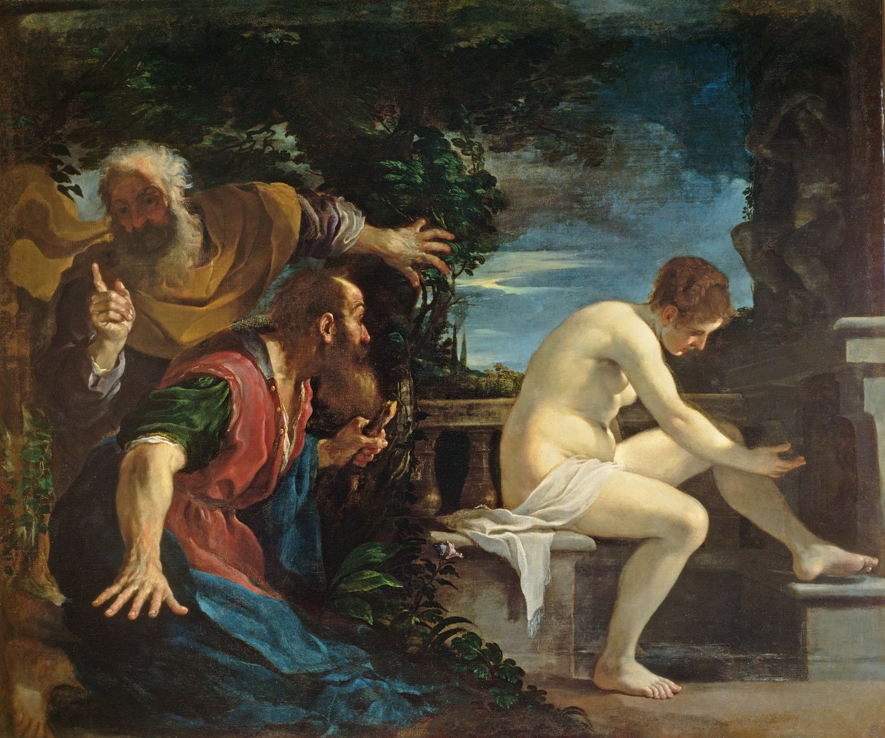 Susanna ve Yaşlılar by Giovanni Francesco Barbieri