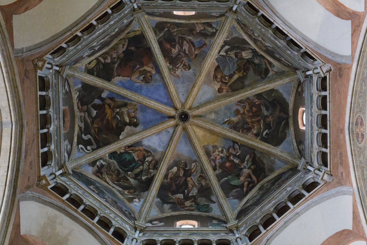 Piacenza katedralinin kubbesinin freskleri (fresk) by Guercino (1591-1666)