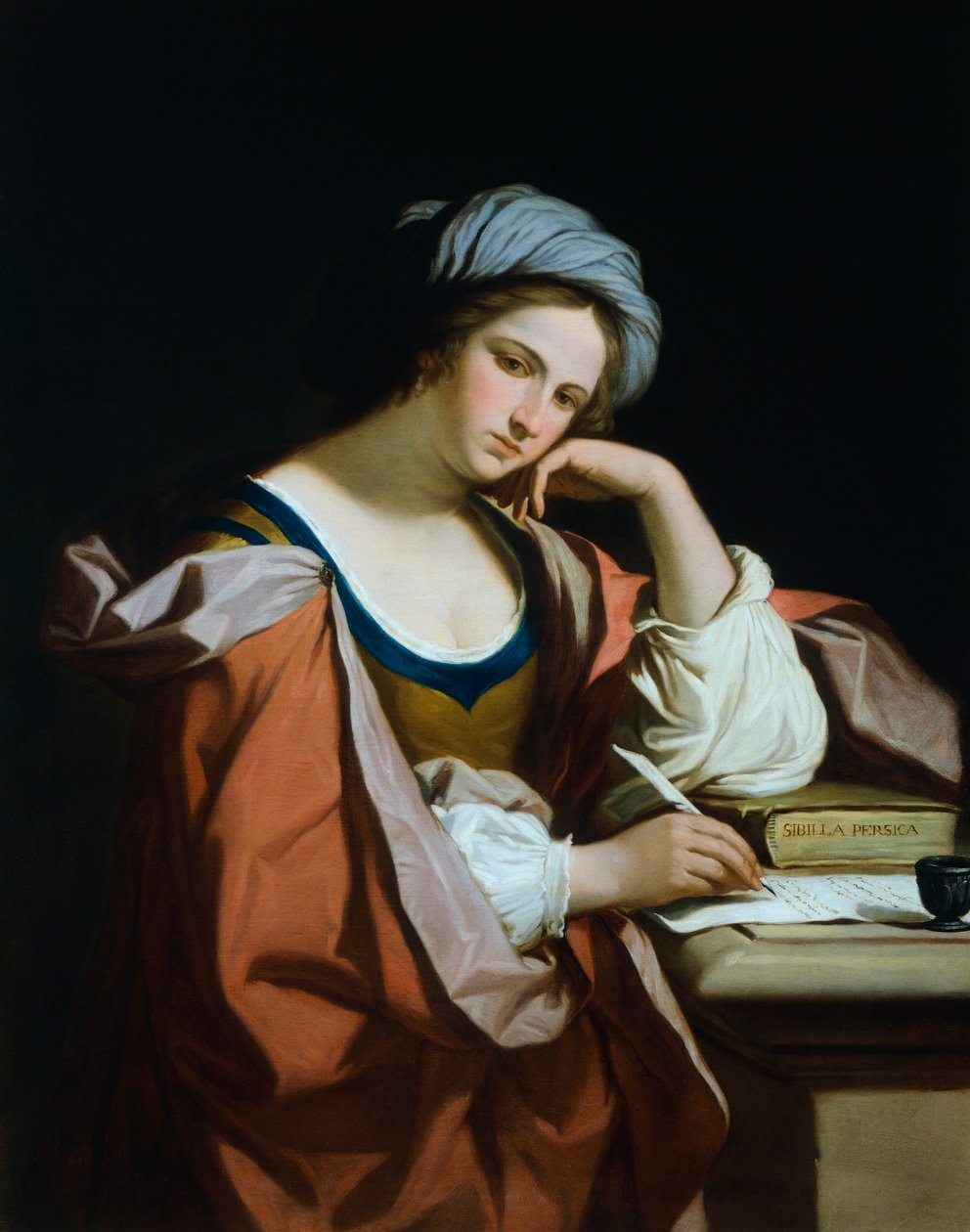 Farsça Sibyl, Felice Giani (1758-1823), tuval üzerine yağlı boya by Guercino