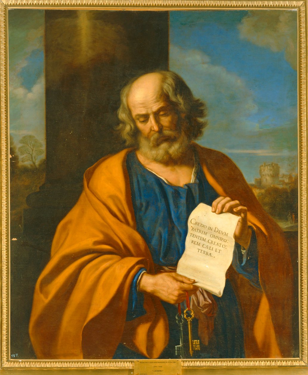 Saint Peter. 10014671 ... by Guercino (1591-1666)