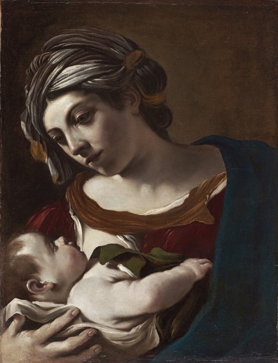 Bakire ve Çocuk by Guercino (1591 1666)