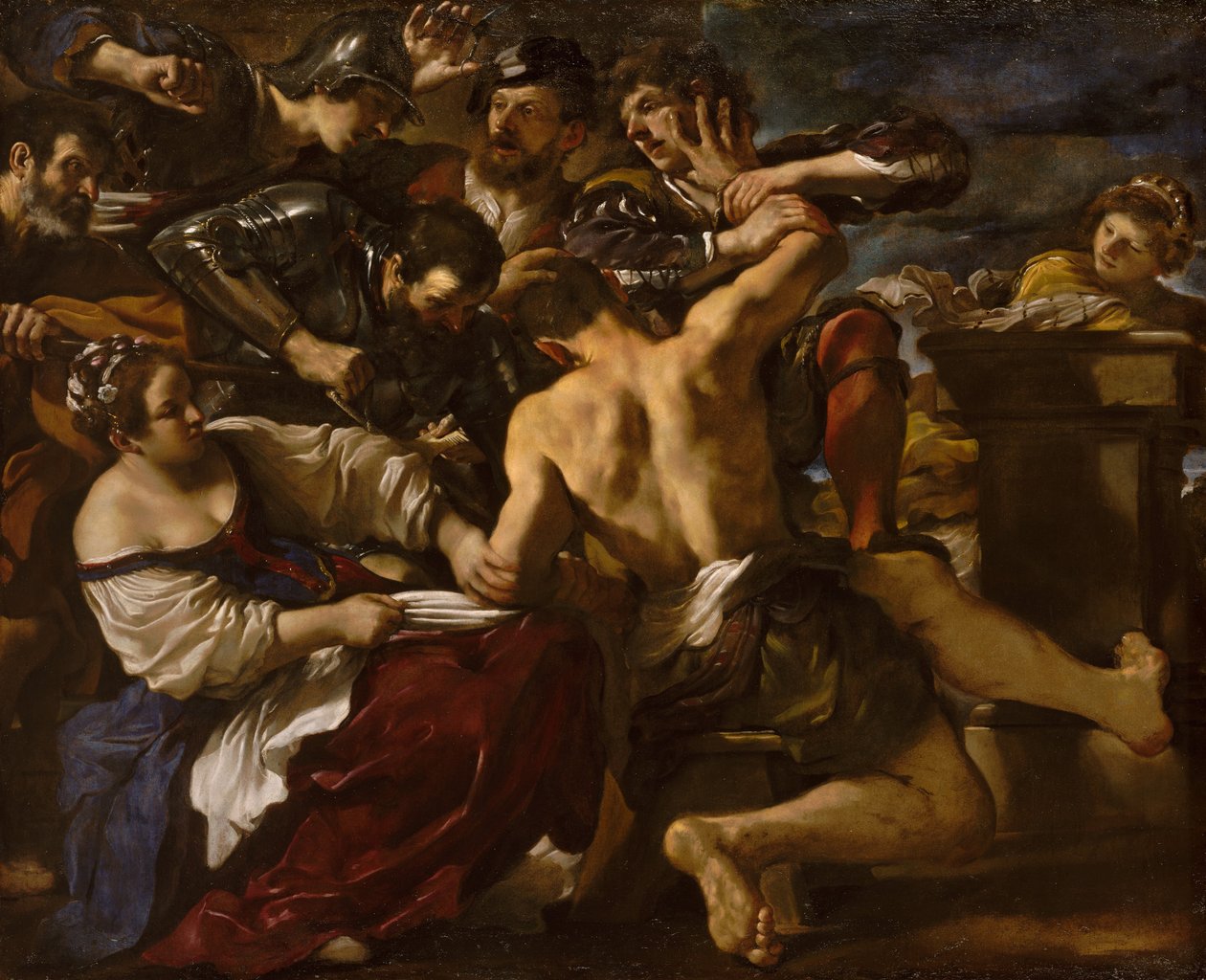 Filistliler Tarafından Yakalanan Şimşon by Guercino (1591 1666)