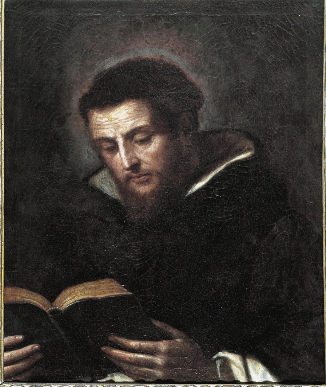 Aziz Dominic (tuval üzerine yağlı boya by Guercino