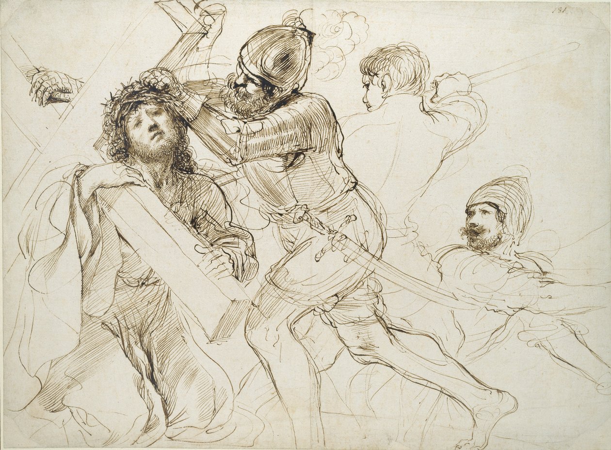 Haç Taşıyan İsa, c1625-1628 by Guercino