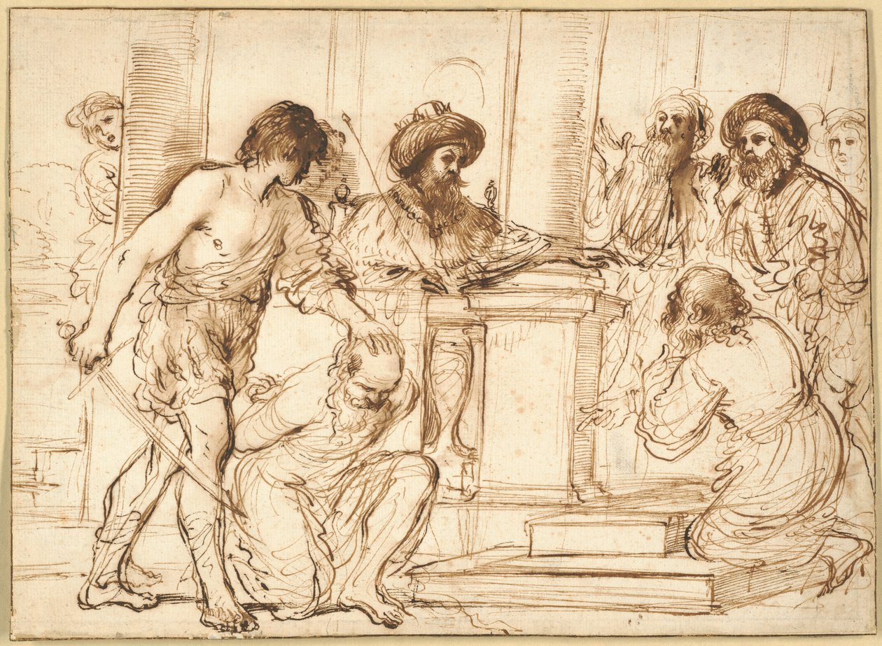 Damon ve Pythias by Guercino