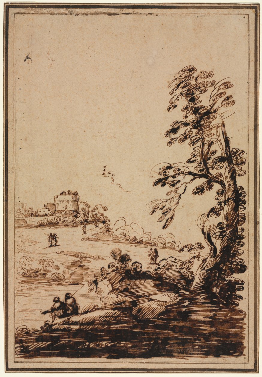 Küçük Bina Grubu ile Peyzaj, 1700