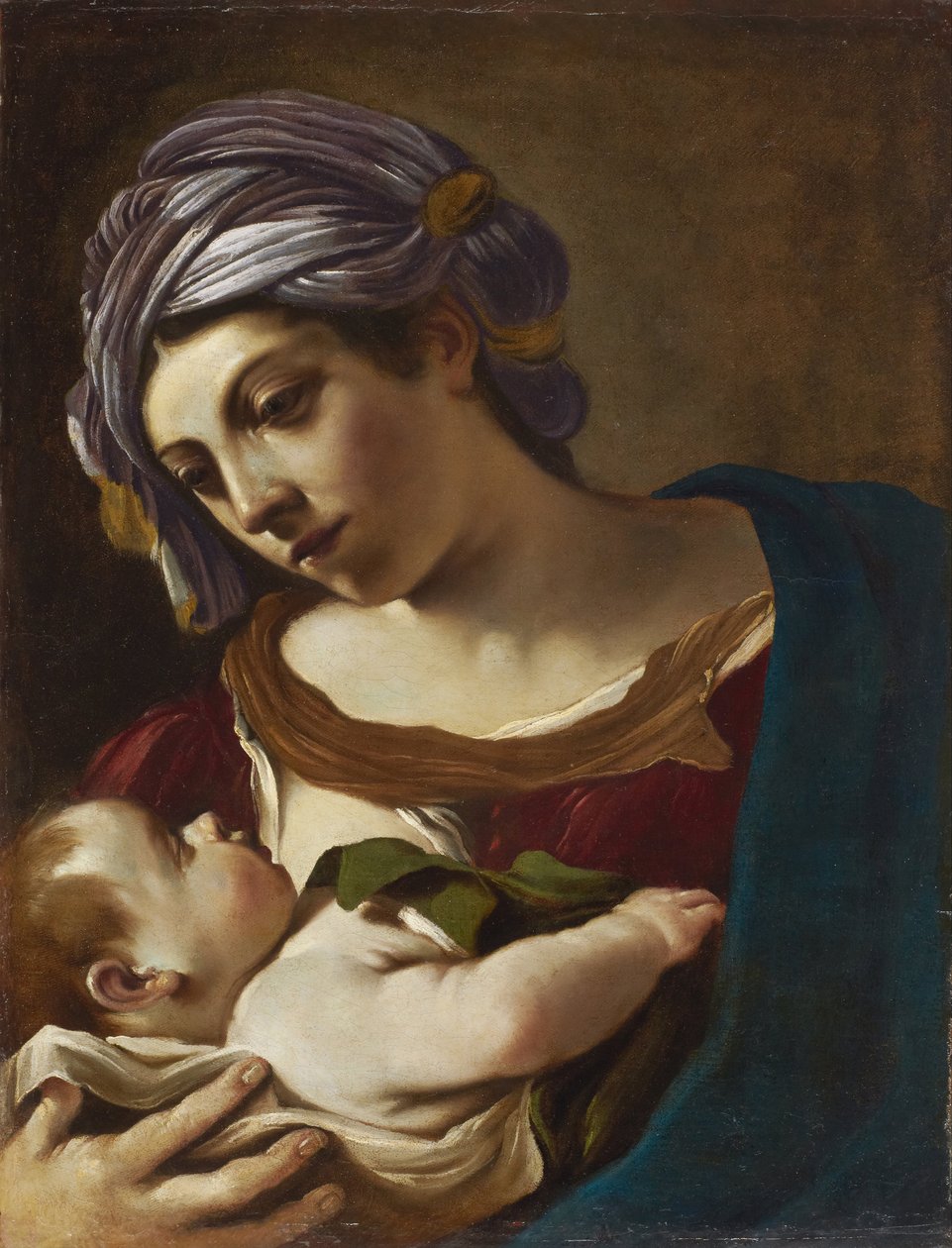 madonna ve çocuk by Guercino