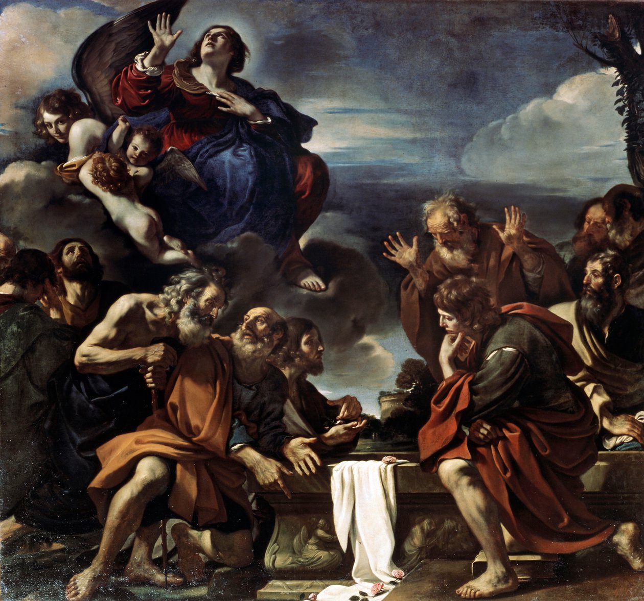 Kutsal Bakire Meryem'in Göğe Kabulü, 1623. by Guercino