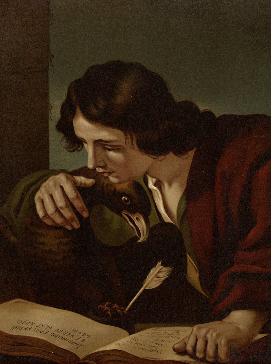 Evangelist John by Guercino