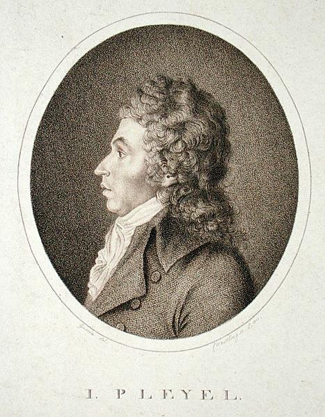 Ignaz Joseph Pleyel (1757-1831), F.W. Nettling tarafından oyulmuş by Guerin (after)