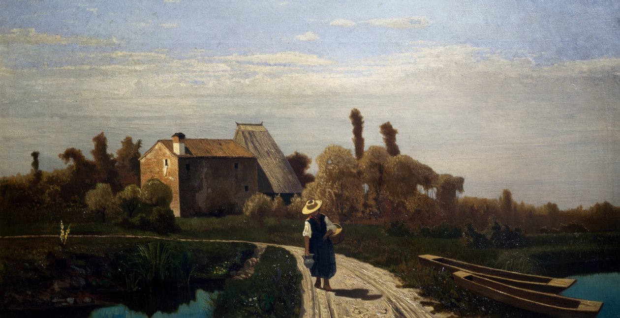 Kırsal manzara, Mayıs ayında sabah by Guglielmo Ciardi