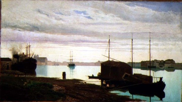 Giudecca Kanalı, Venedik by Guglielmo Ciardi