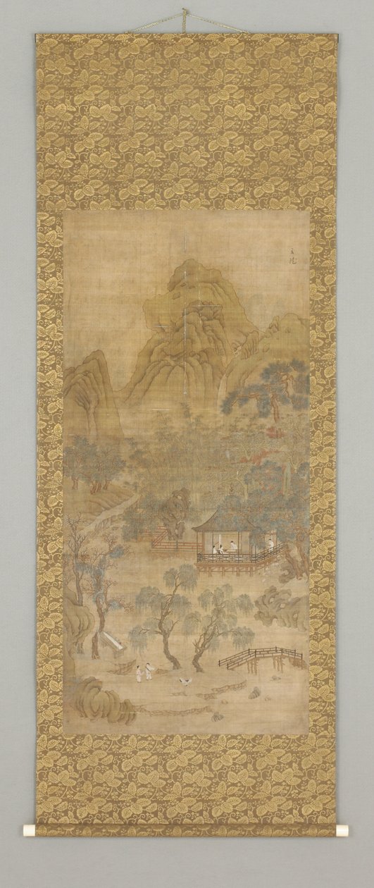 Shanshui (ipek üzerine mürekkep ve renk) by Gui Xia