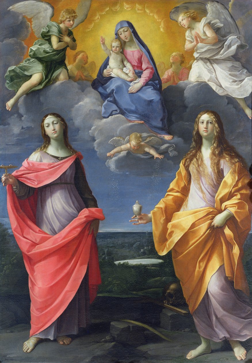Madonna ve Çocuk, St. Lucy ve Mary Magdalene ile birlikte, Karın Madonna
